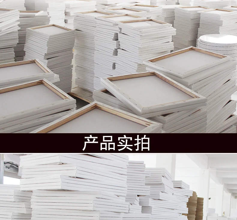 Чистая хлопковая пустая растягивающаяся картина маслом на холсте для масляной живописи и