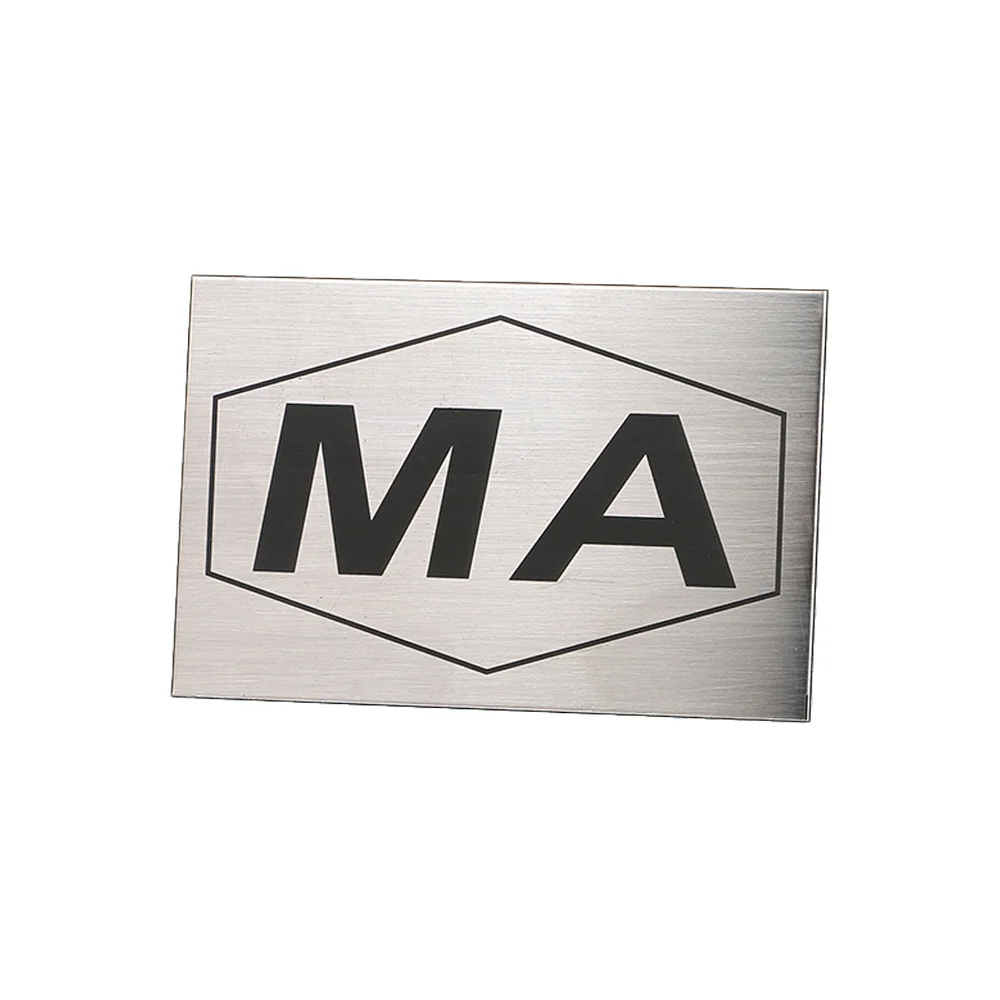 custom engraved brand logo sew metal labels tag brass tags thickness standard blank metal brass id custom metal hem tags 3d