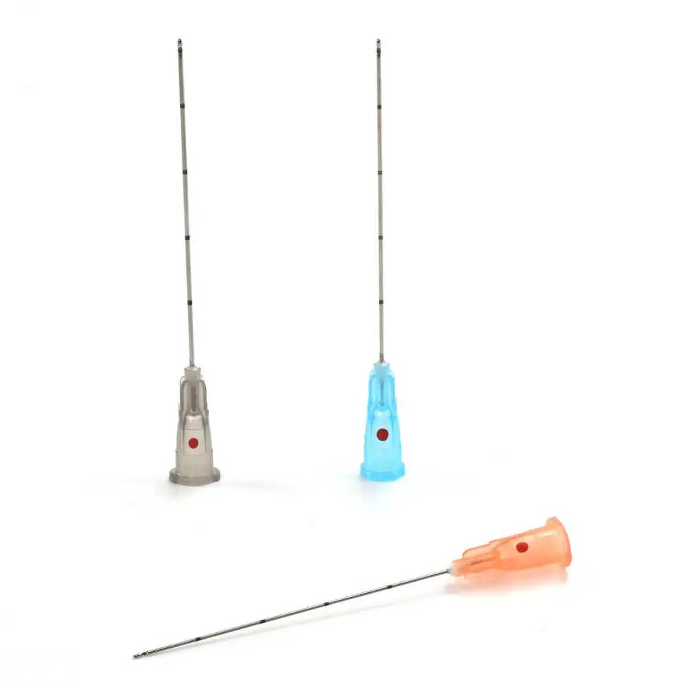 
High Quality Stainless Thin Wall Lure Lock Round Tip Cannula Needle with Filter Blunt Curved Needle 