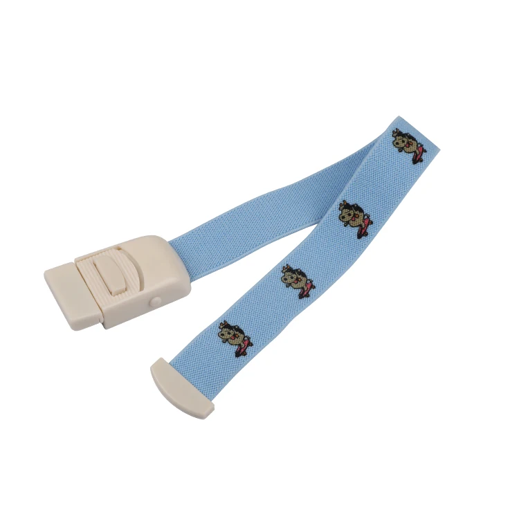 Available Customized Blood Collection Plastic Buckle Medical Tourniquet Elastic Band