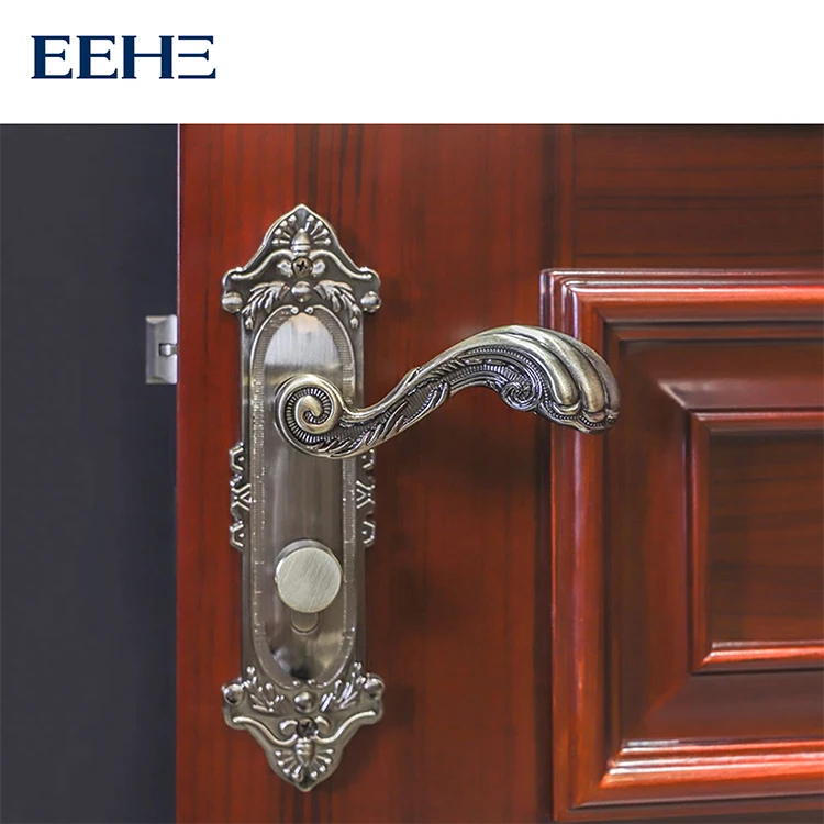 New wooden single door flower designs teak wood main door