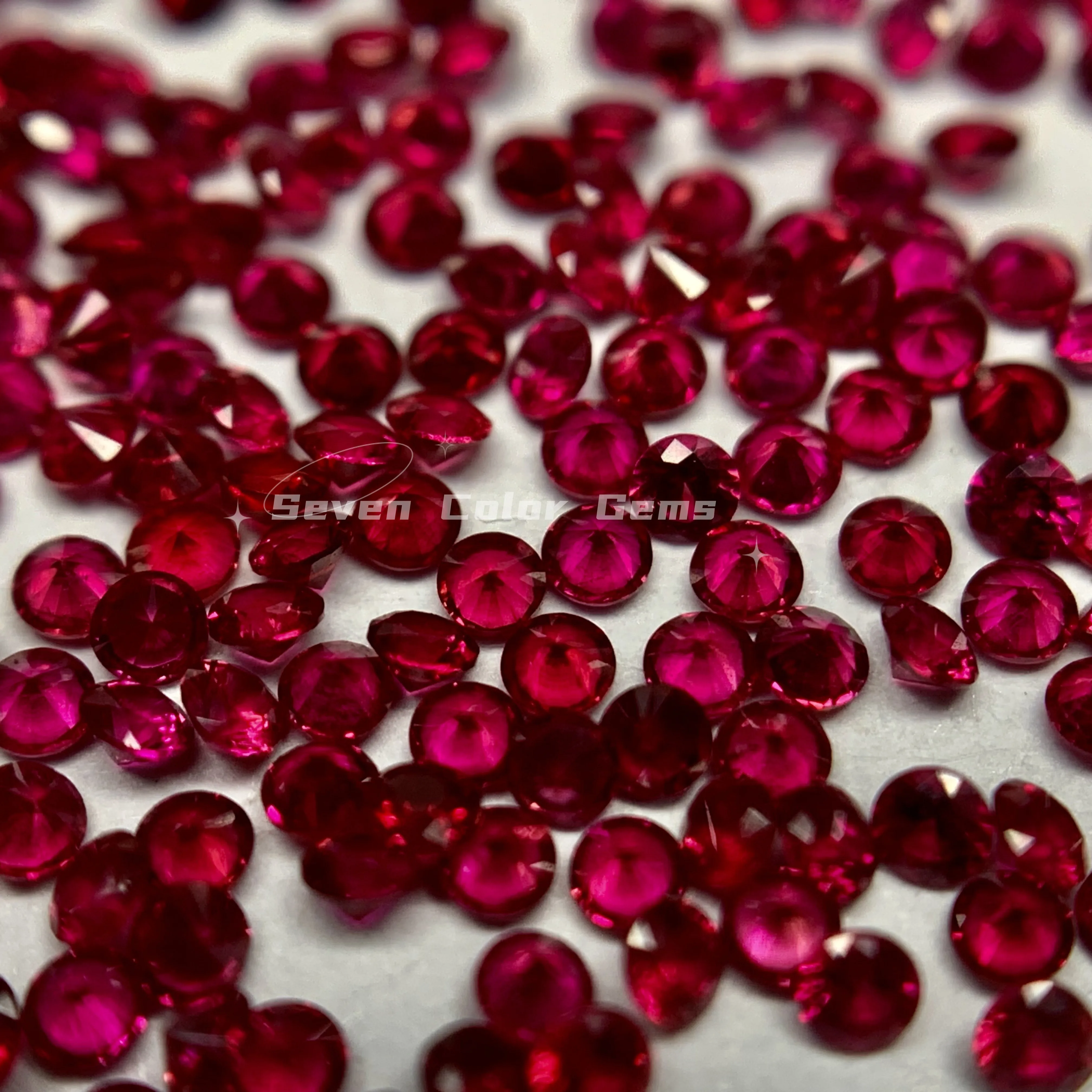 0.8-1.4mm Ruby Gemstone Blood Red Ruby Red Rose, Round Shape High quality stone ruby , Luxurious gems, price per carat.