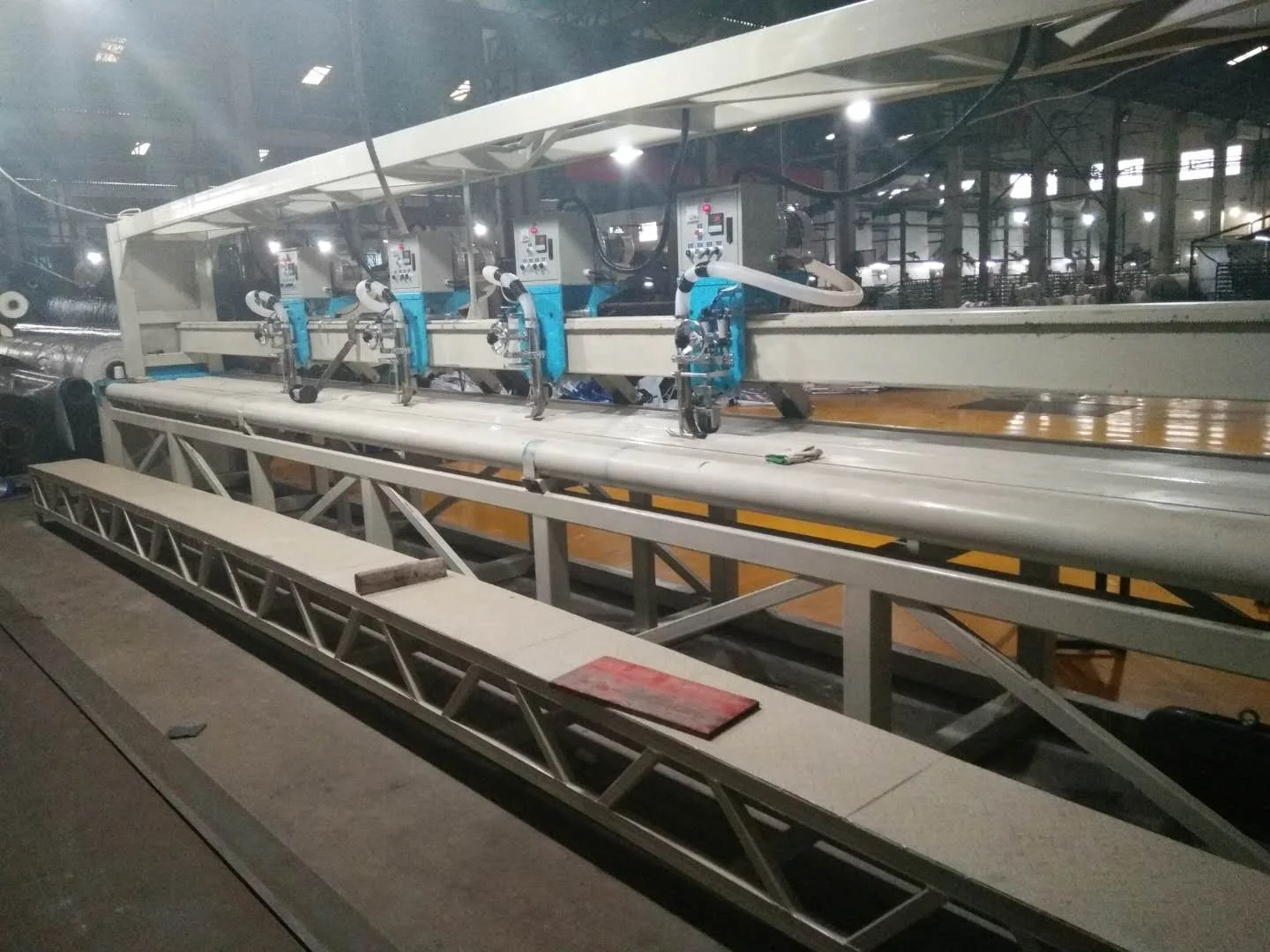 12m length  everyday process 20tons tarpaulin sheet everyday big size tarp welding machine