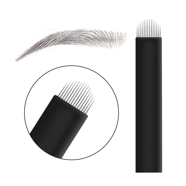 Supply Diameter 0.15mm Manual Permanent Makeup Nano Microblading Blades Stock Microblading Eyebrow Tattoo Needle
