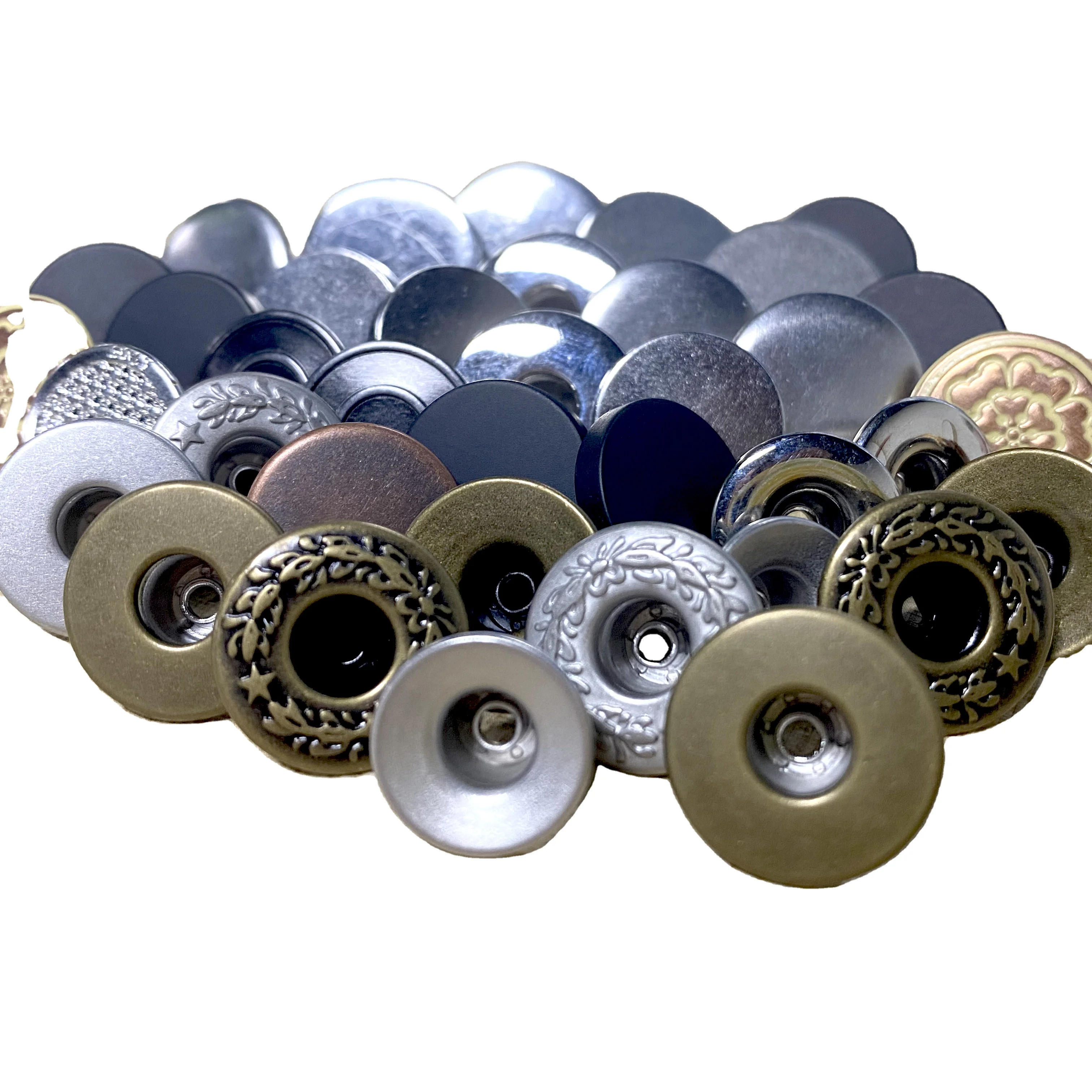 Metal button denim jeans button men and rivets jeans button with logo