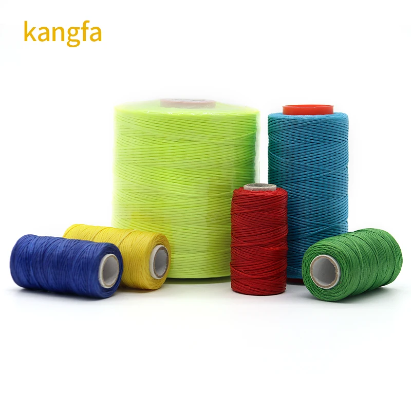 wholesale flat wax thread 100% polyester for sewing shoes