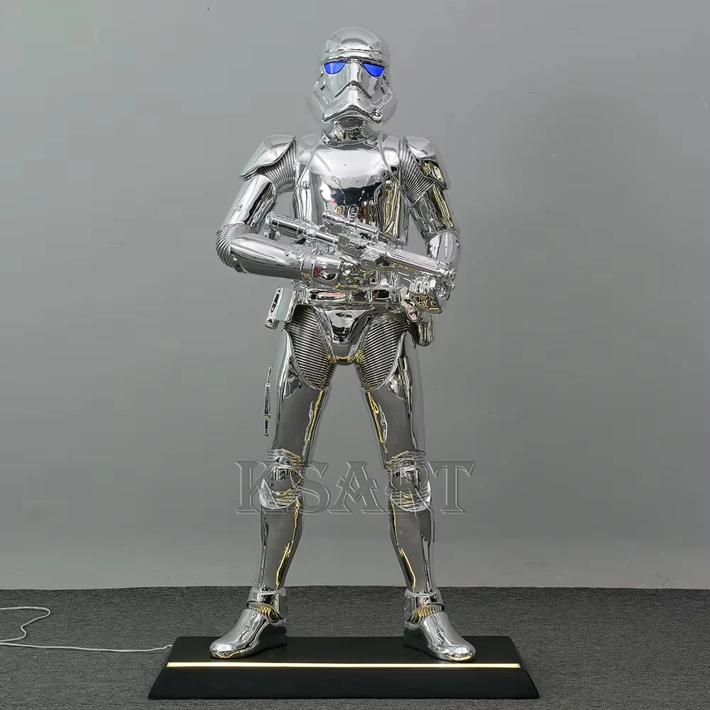 High quality store window display props custom sculpture resin sculpture crafts star wa life size statue