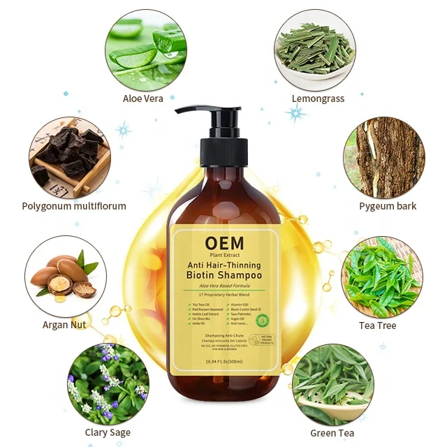 Reduce Hair Loss Product Private Label Guangzhou Factory Manufacturer Wholesale Organic Herbal Hair Care Anti Hair Loss Shampoo