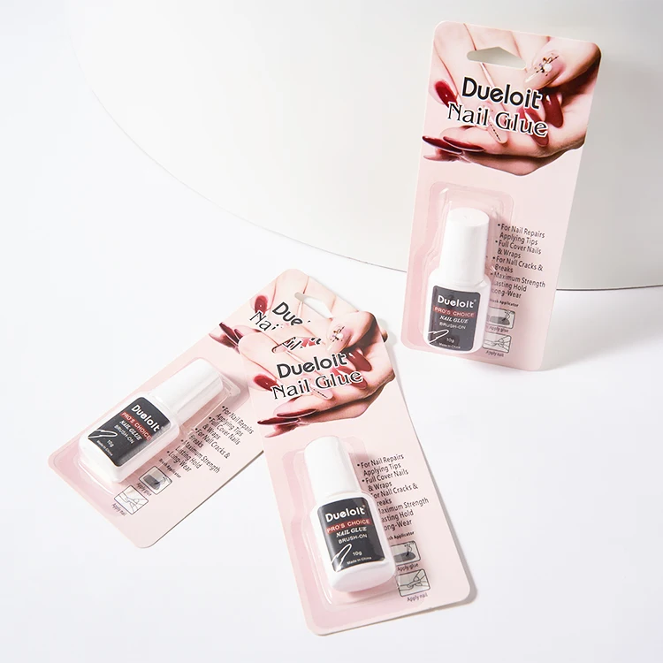 Nail Glue Wholesale Brush On Nail Glue 10g For Nail Tips Professional Fast Drying Bond Glue Accept Custom Logo