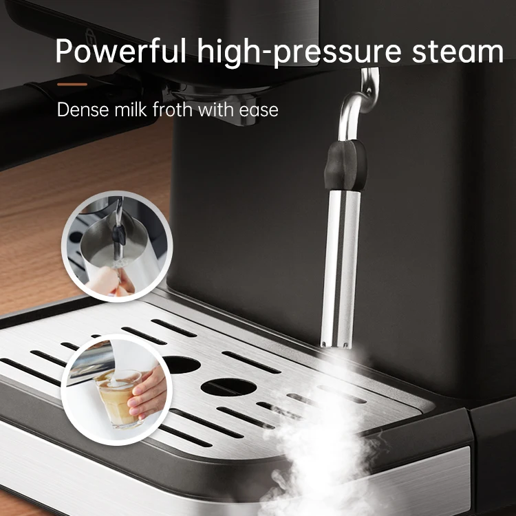 Hot sale 1.5L 20 Bar powerful with high pressure steam coffee machine Constant temperature extraction coffee maker