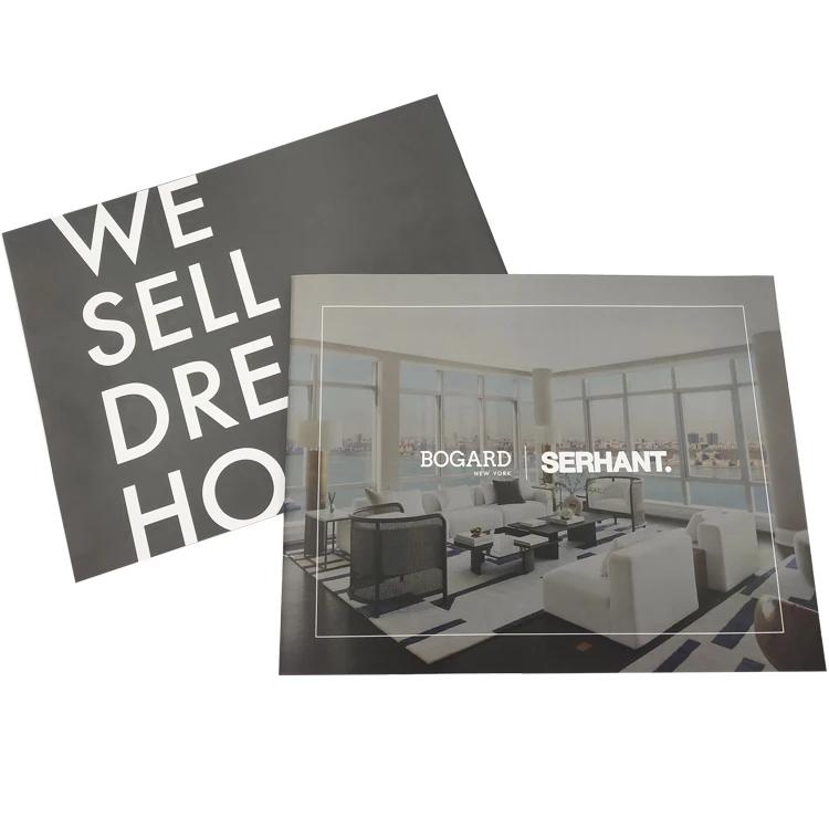 High Quality Custom Size Printing Service Advertising Promotional Printing Color Saddle Stitching Booklet Brochure