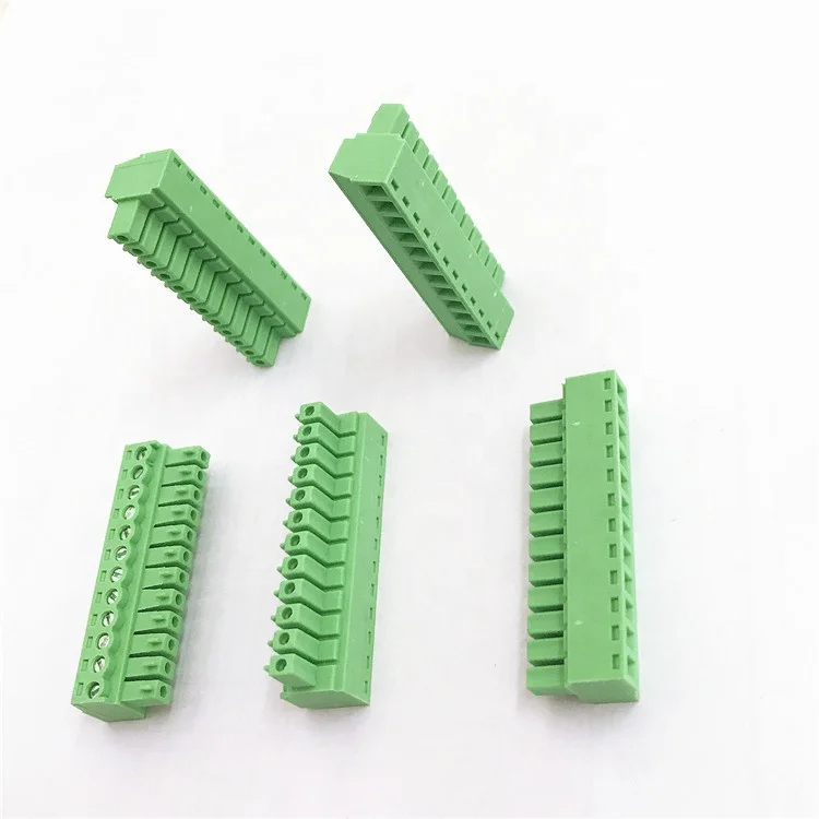 Зеленая Подключаемая Клеммная колодка (2erjk-3. 81) 3,81 мм Шаг 14 контактов мама