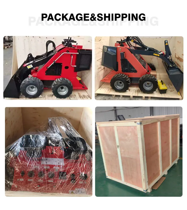 High Quality Wheel Type Mini Loader Skid Steer Loader Small Skid Steer