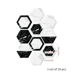 Indoor Hexagonal Kawaii Cartoon Animal Hexagon Graphic Functional Custom Footprint Floor Sticker
