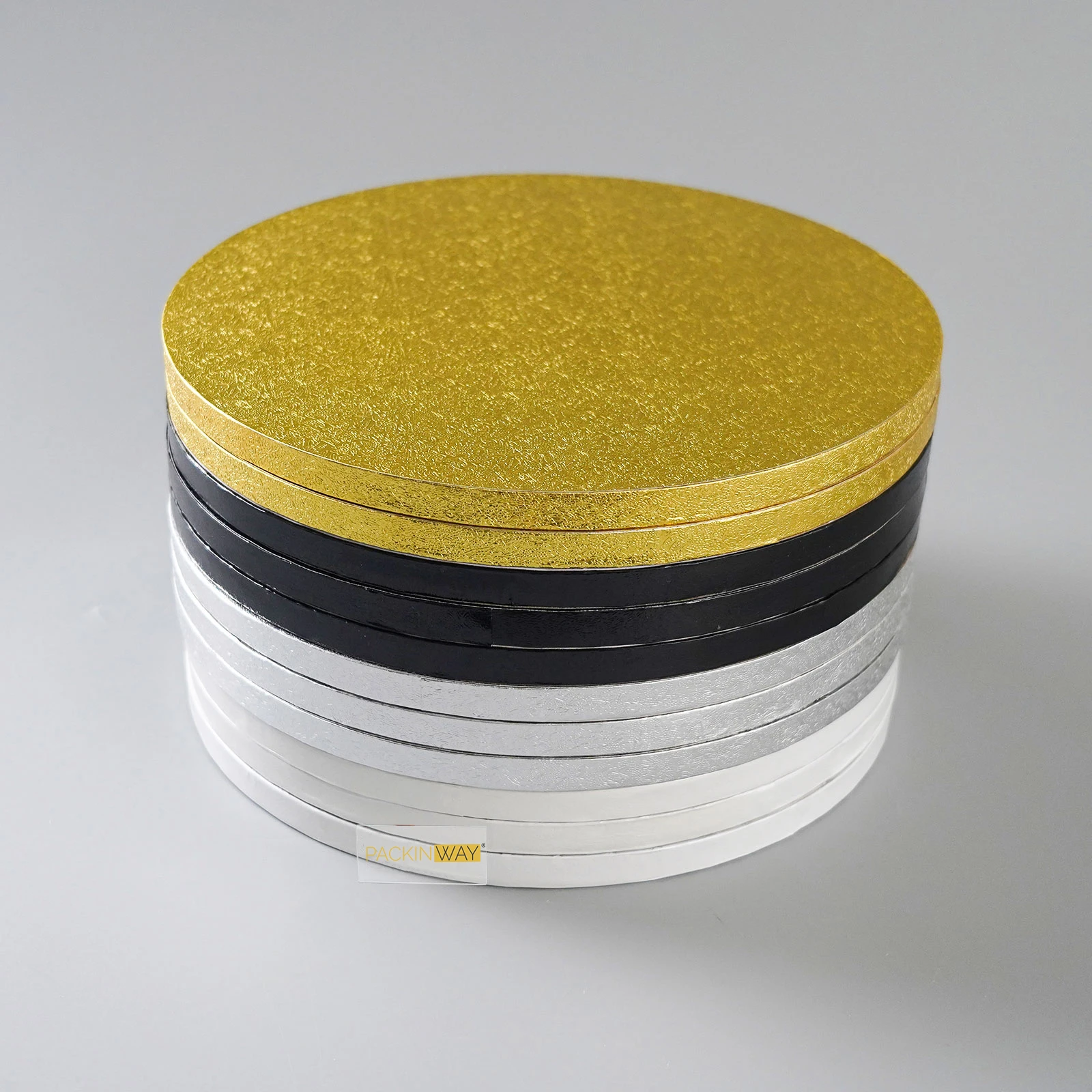 Disposable Diameter 12cm 16cm 18cm 20cm Golden Round Cake Board Circle Cardboard Base