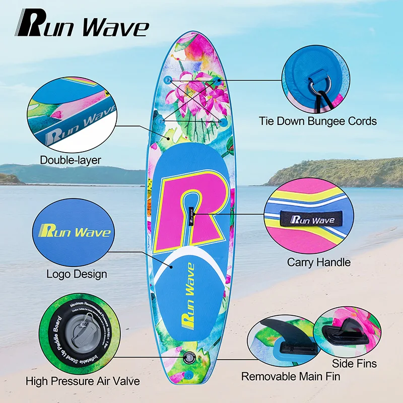 Run Wave Offshore Waters Unisex Inflatable Board Paddle 320*84*15cm