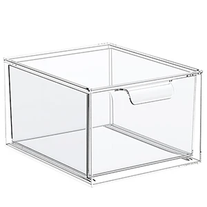 Stackable Makeup Organizer and Storage Acrylic Organizers Clear Plastic Storage Drawer for Vanity  Undersink Kitchen