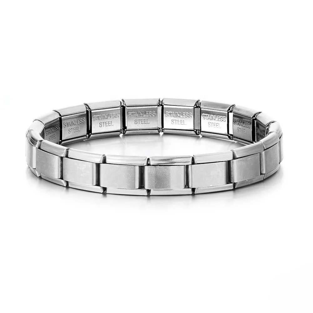 FLOWER SEVEN 7511 Fashion Popular Titanium Steel Italian Combination Bracelet Popular DIY stretch Bracelet Jewelry