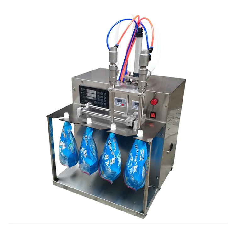 Cheap Processing Line Tabletop Digital Liquid Sachet Spout Pouch Case Juice Filler Liquid Filling Machines