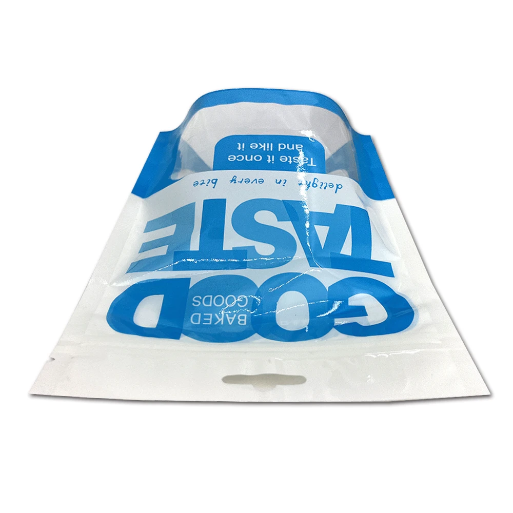 Professional Manufacturer Food Grade Clear Window Stand Up Zipper Plastic Bag For Snack Packaging
