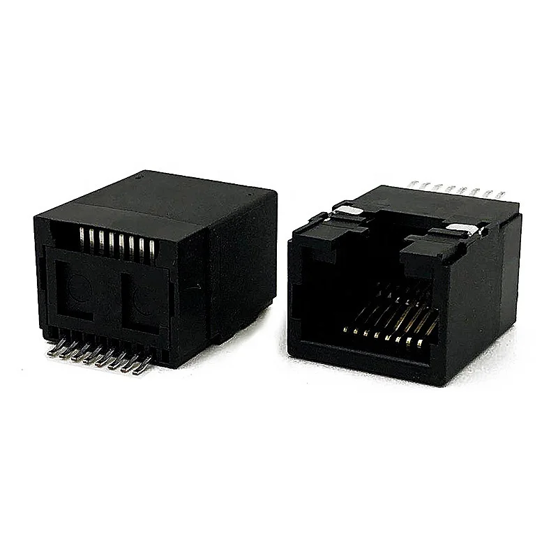 
 Модульный разъем RJ45 модульный разъем SMT мама 8P8C 90 градусов  