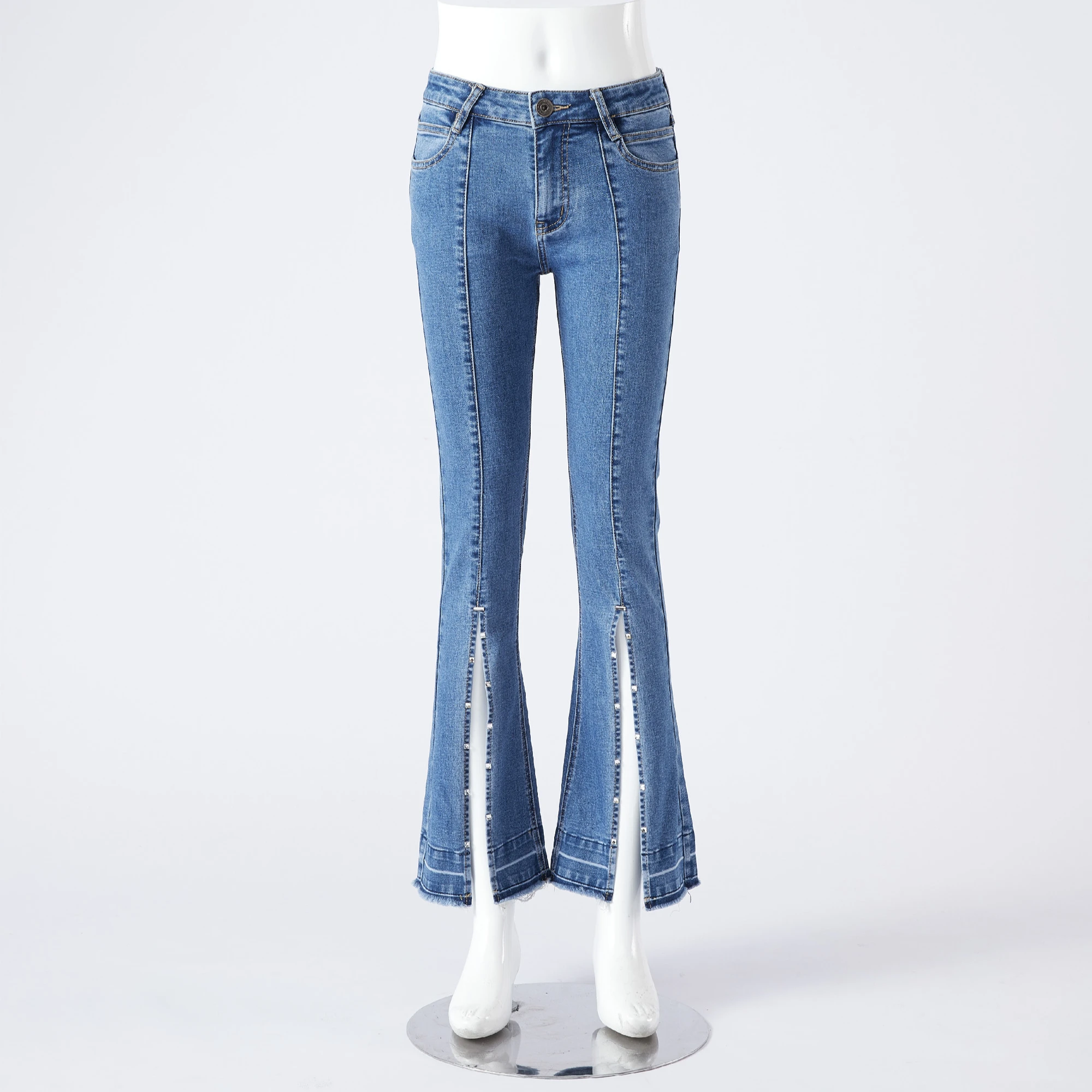 China factory price GL7113A stretch denim jeans fabric roll price for wholesale