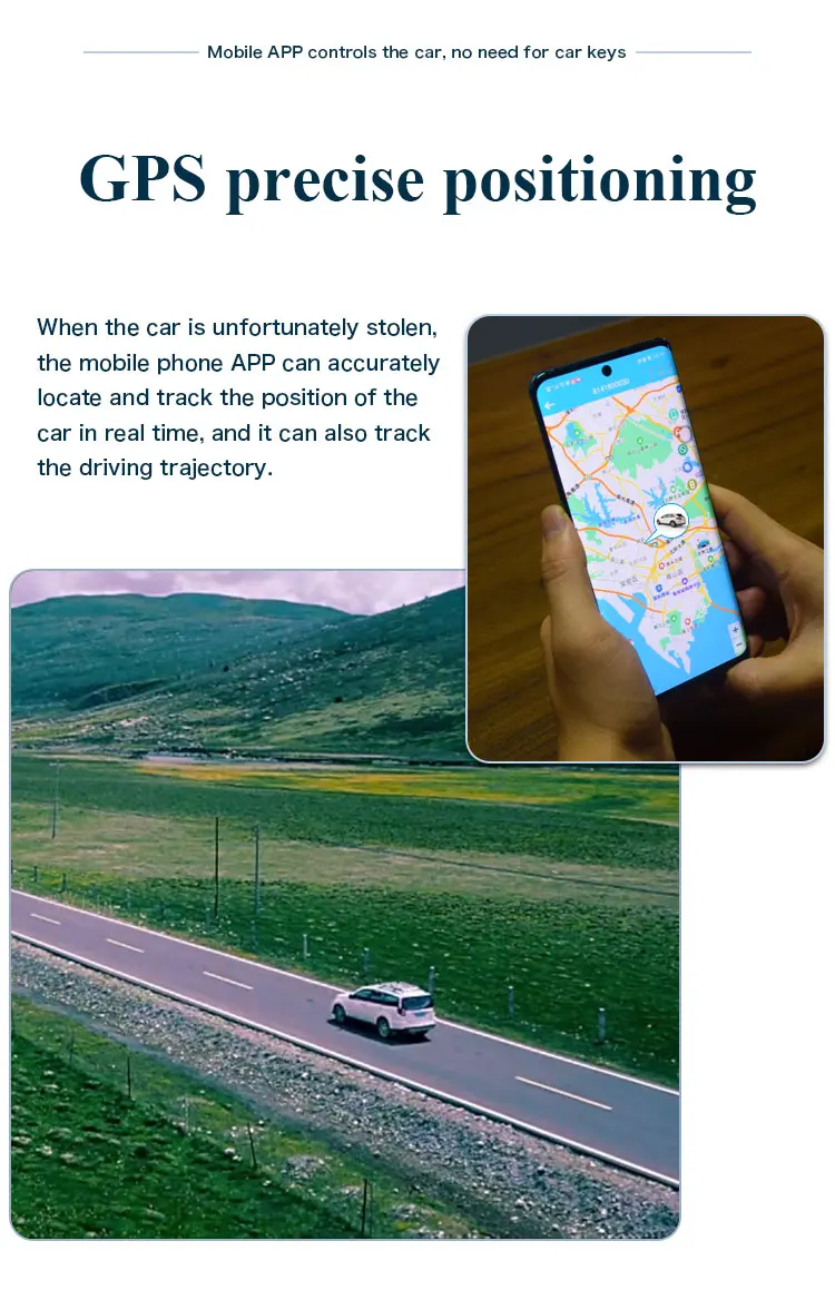 Drop Shipping Cardot 2021 4g Mobile Phone Control Car BT Keyless Entry System Smart Remote Start Push Engine Button Car+Alarms