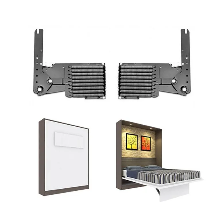 DIY Murphy Bed Spring Mechanism Hardware Kit Space Saving Bedroom Furniture for Single Apartmrnt Dormitory