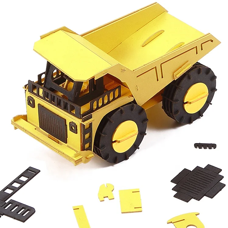 
Improve IQ educational toy truck 3d car model game puzzle for children 