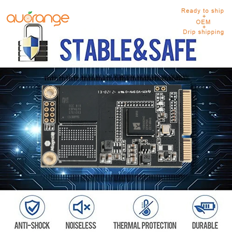 High Speed Msata Ssd 32gb 64gb 128gb 256gb For Mini Pc All In One Pc Msata Ssd