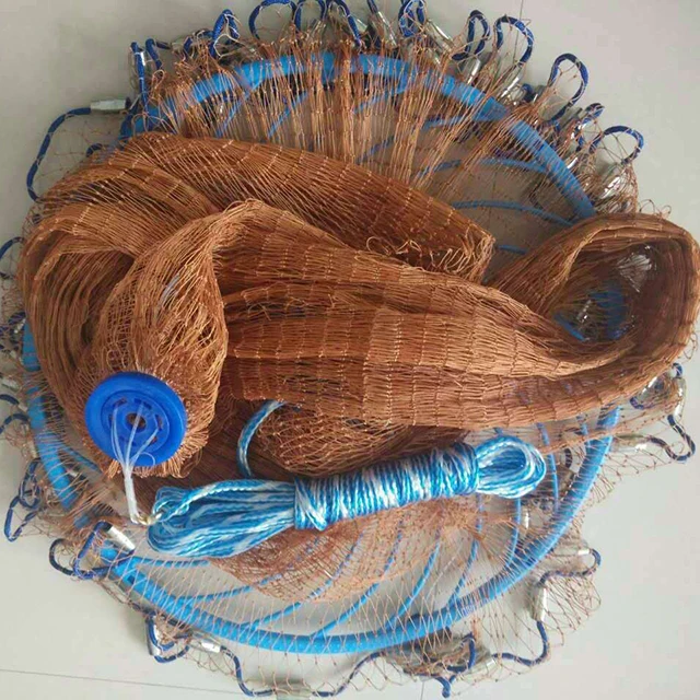 cheap price easy throw cast nets bottom steel chain cast net fishing cast nets