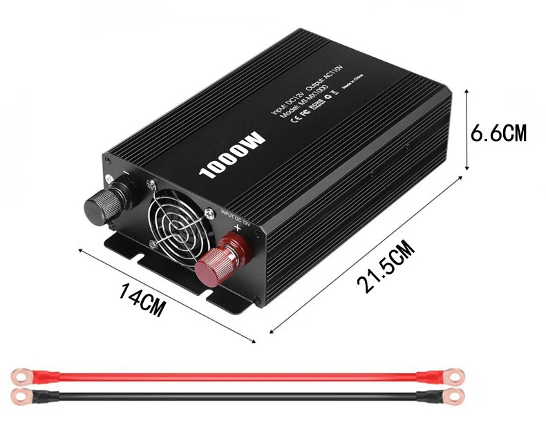 Автомобильный инвертор shenpu, инвертор 12 В в 110 В переменного тока, двойной зарядный порт переменного тока 1000 Вт