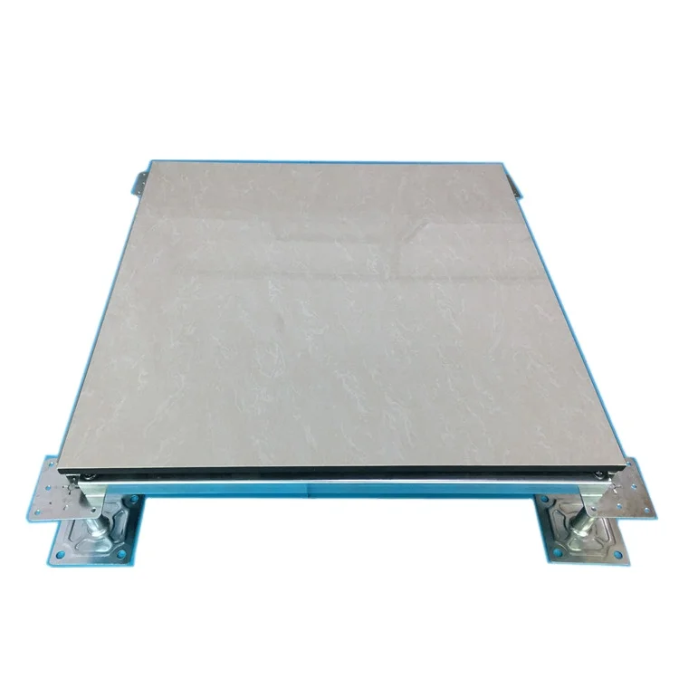 600x600mm conductive raised flooring Network Management Center Conductive ceramic residential raised floor system