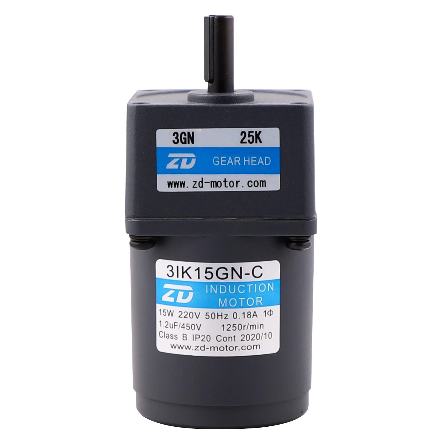 ZD 70mm Single Phase 15W 220V AC Induction Gear Motor