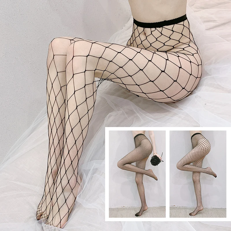 wholesale Young Girls high waist diamond net leggings seamless breathable snagging resistance pantyhose  W8