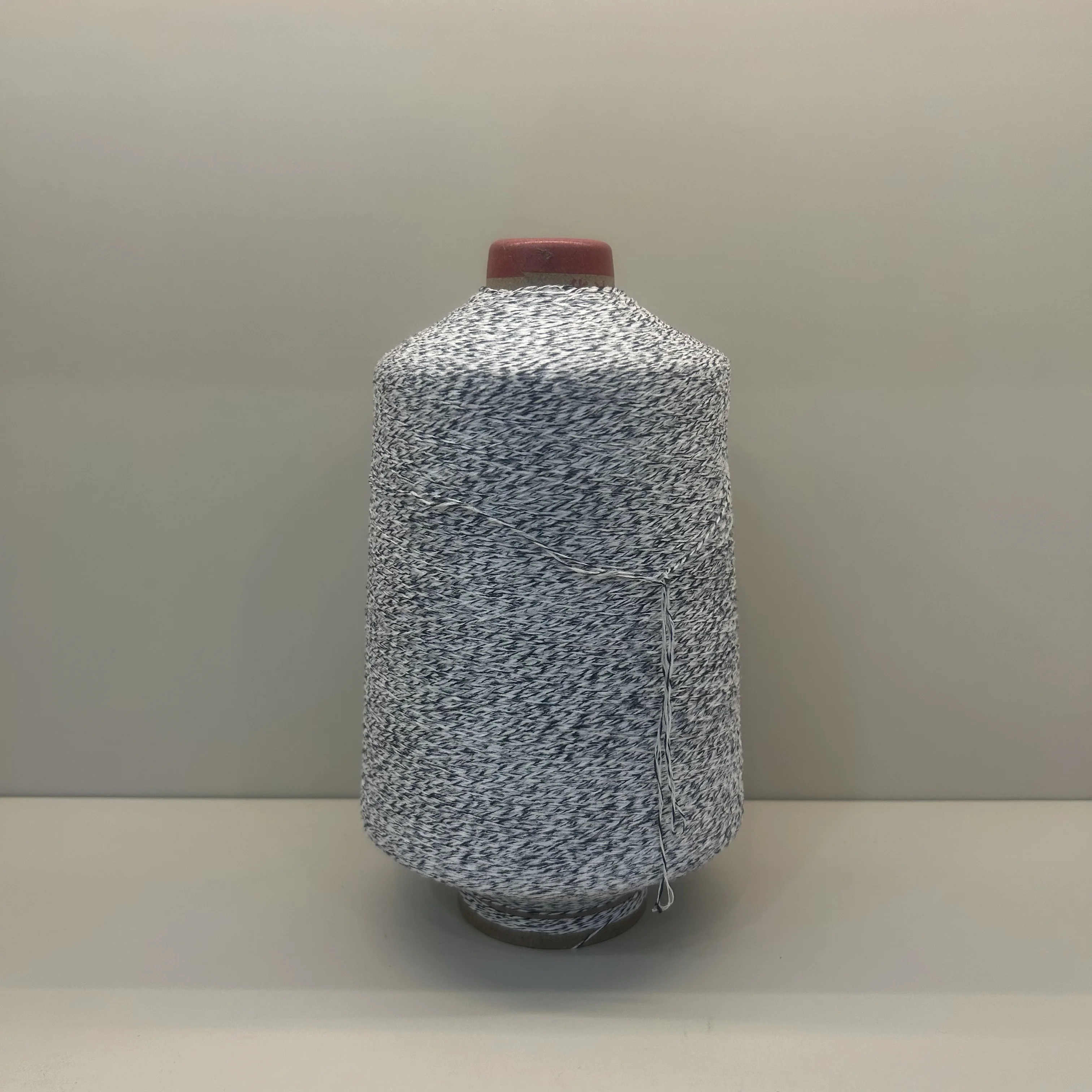 Colorful 100% Polyester Blended Knot Yarn New 50g/pc Hand Knitting Small Cone Dyed Ring Spun Yarn