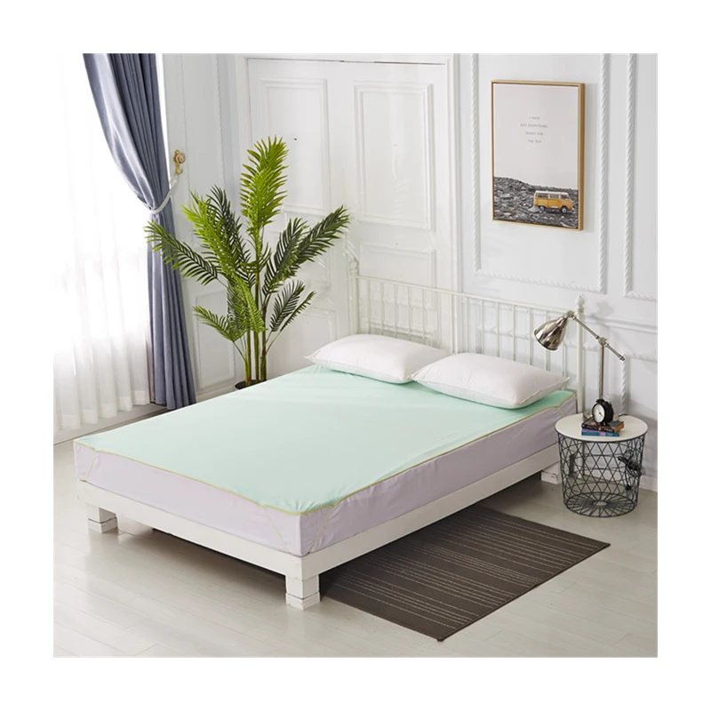 
custom amazon hot sales hospital waterproof bamboo cotton green bed sheets factory wholesale 