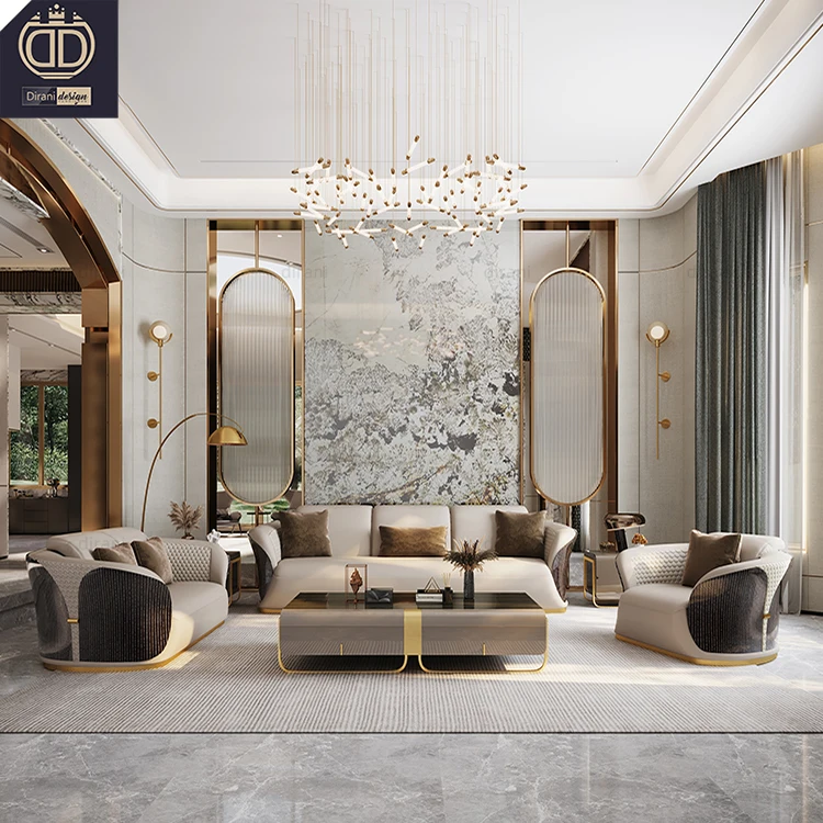 Modern Italian Luxury Sofa Set Furniture One Stop Solutions for Home House Hotel Villa Projects