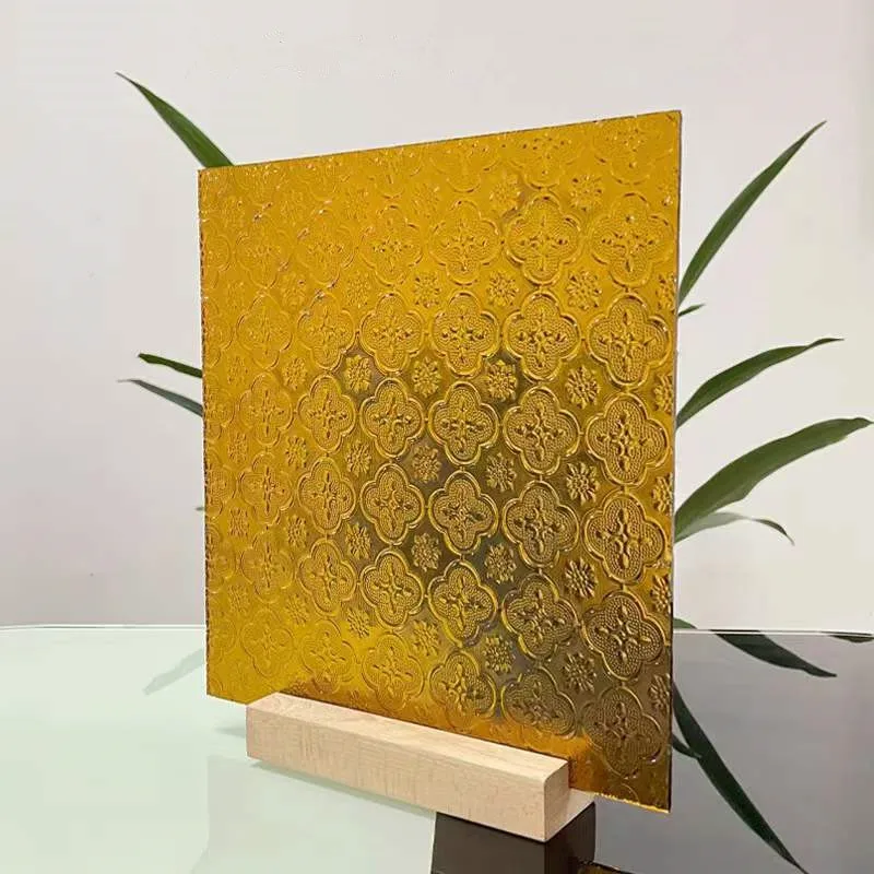 Patterned Glass Supplier From China Glass Factory  3mm 4mm 5mm 6mm For Building Decoration