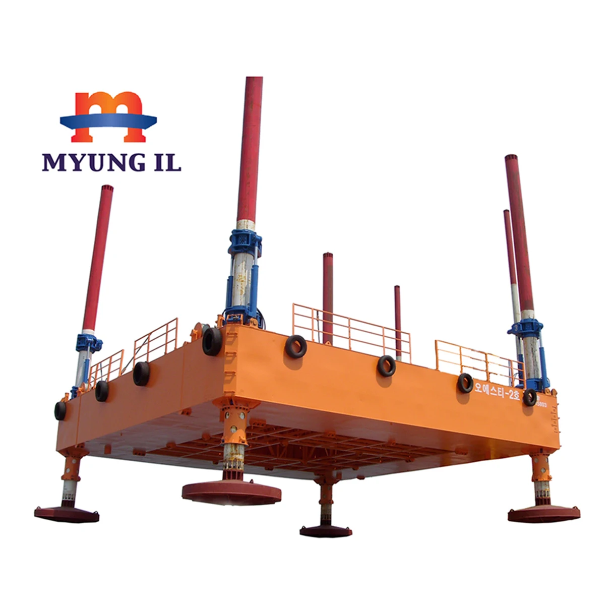 12x12m Landing Ship Derrick Geotechnical Exploration Hydraulic Offshore Modular Barge Work Boat