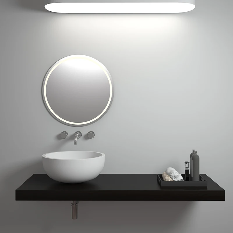 Acrylic sink modern bathrooms vanity Solid Surface basin BS-8301