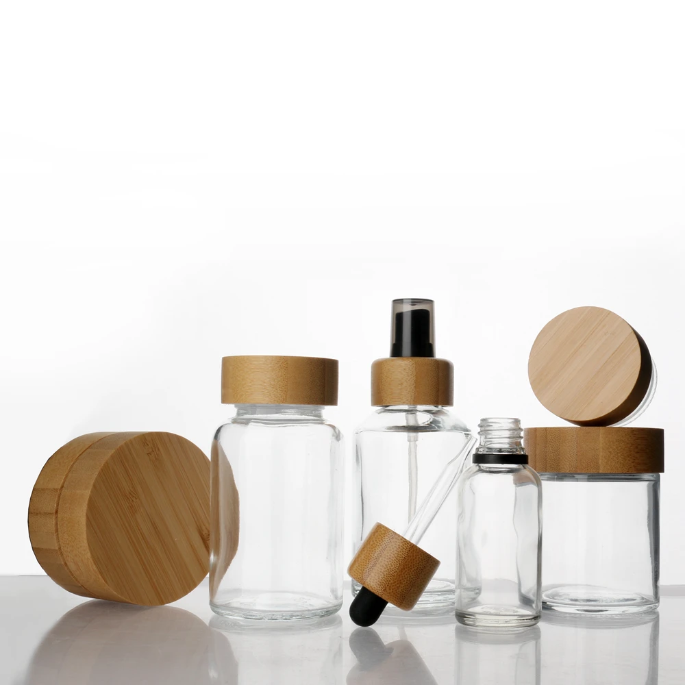 Screen Printing 1oz 2oz 30ml 60ml  matte black amber cosmetic packaging facial essence glass dropper bottle with bamboo cap