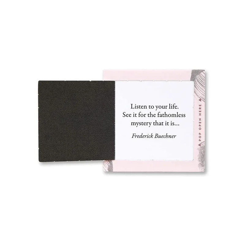 ThoughtFulls 30 поп-открытых карт, каждый с разными вдохновляющими сообщениями внутри поп-открытые карты мини-карты