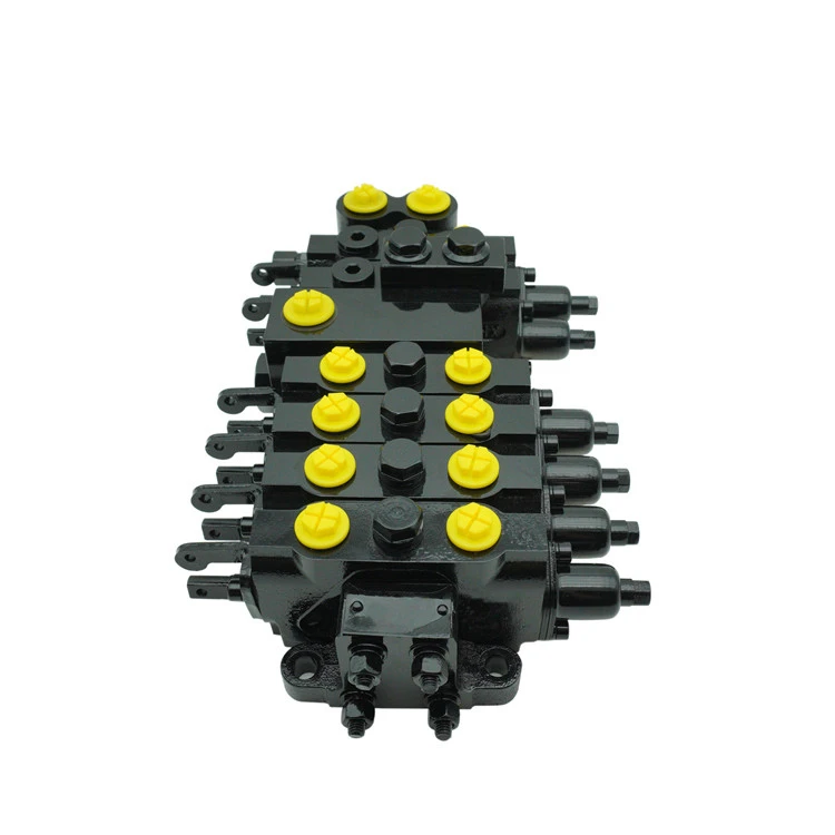 60LPM 1-7 spool Hydraulic Monoblock Directional Control Valve for Construction machinery