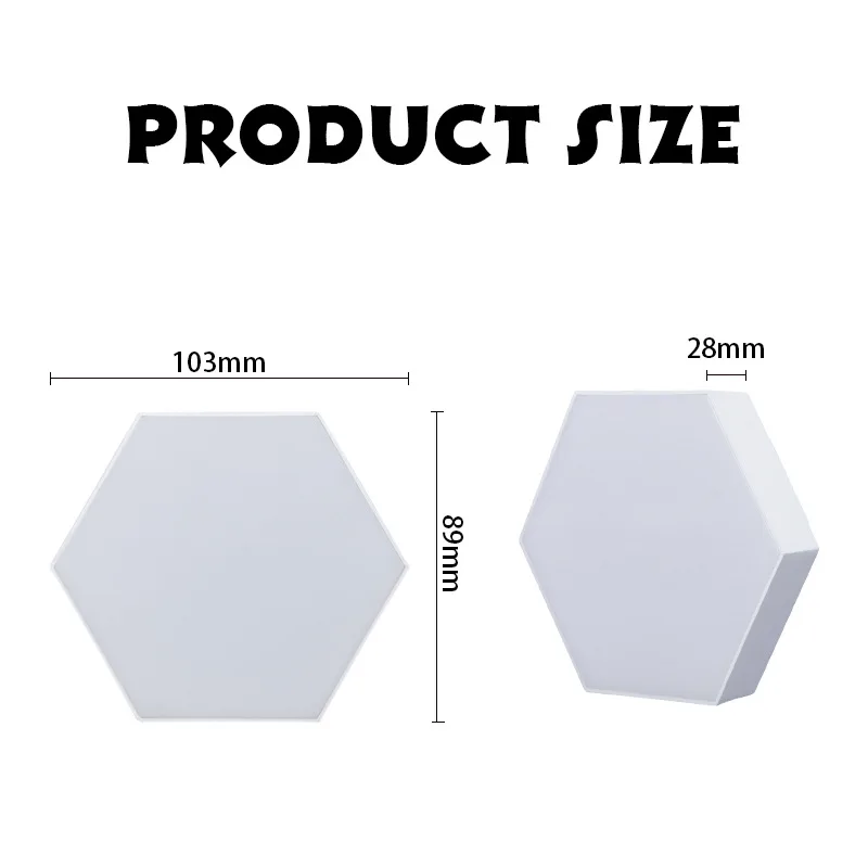 RGB LED Wall Light Touch Quantum Light Small Night Lamp Hexagon Honeycomb Sensor Lighting With Remote Control