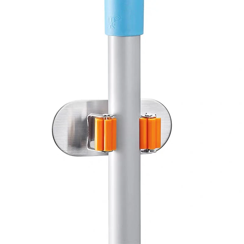 304 stainless steel Mop Handle Holder Wall mount Household Mop Handle Holder Reusable Tool Gripper