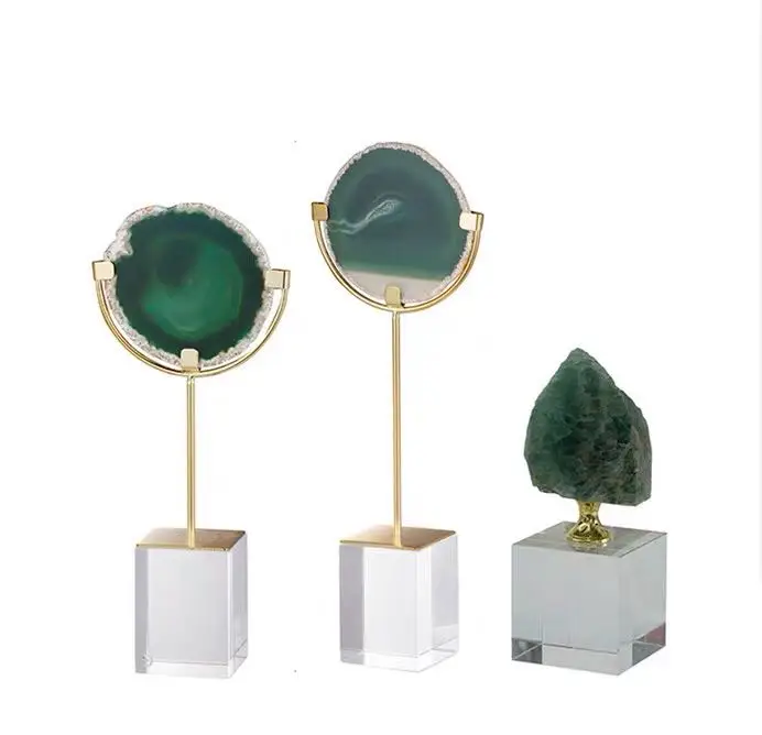 Europe type originality natural crystal flower places a porch of contemporary villa sitting room TV ark to live in adornment