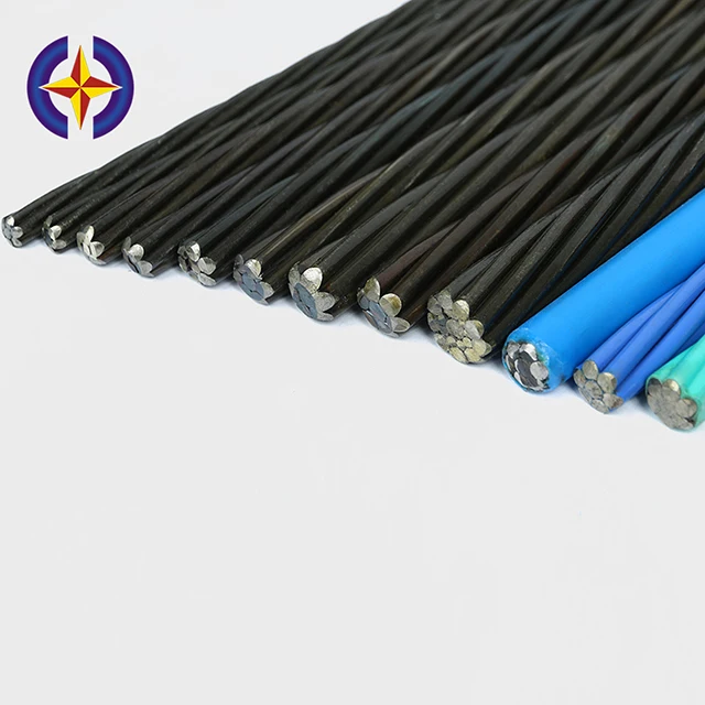 15.24mm Blue Color PE Coated Unbonded PC Strand For Construction