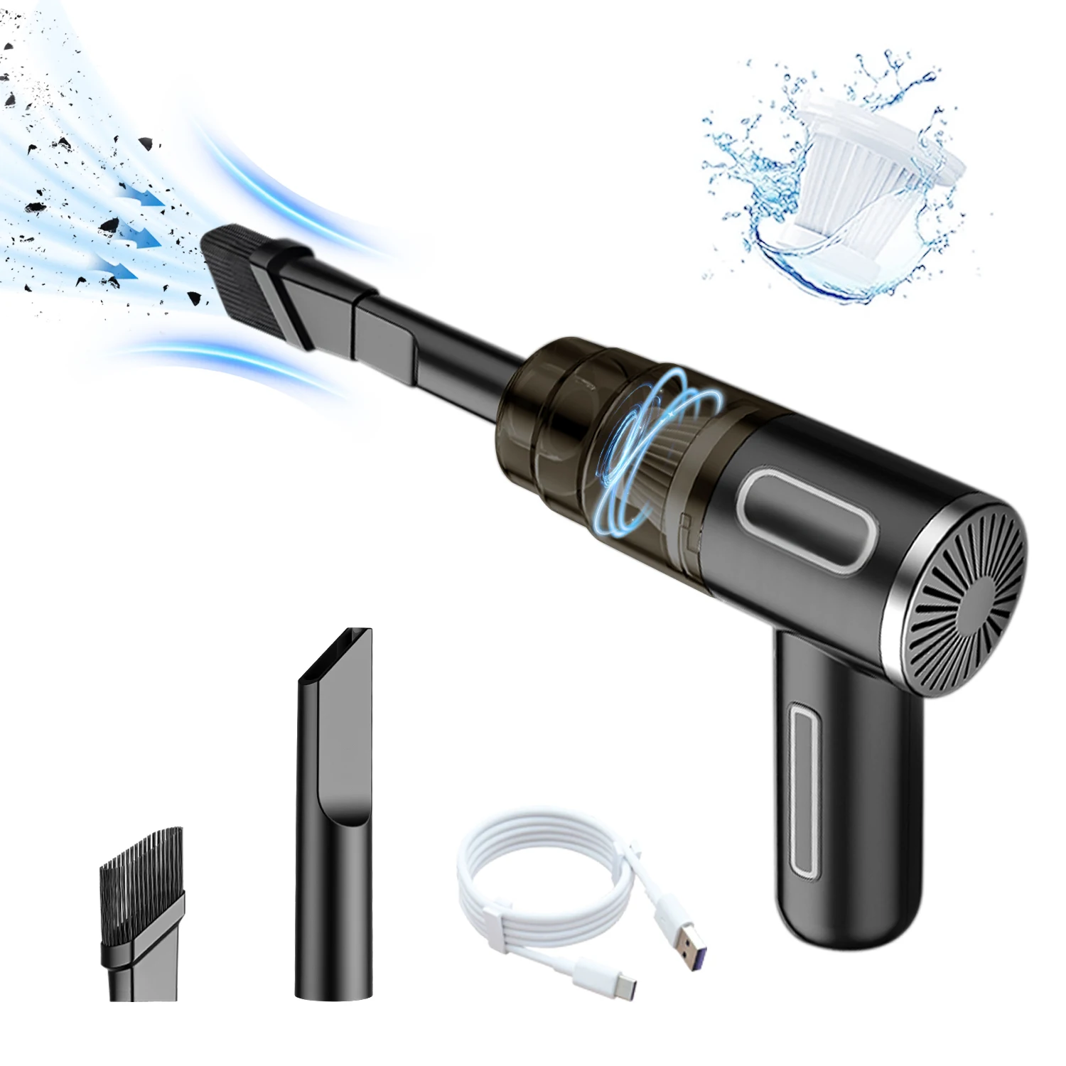 Small Extractor USB Cordless Portable Electric Cleaning Car Vacuum Cleaner Mini Handheld Wireless Vacuum Cleaner For Car Home