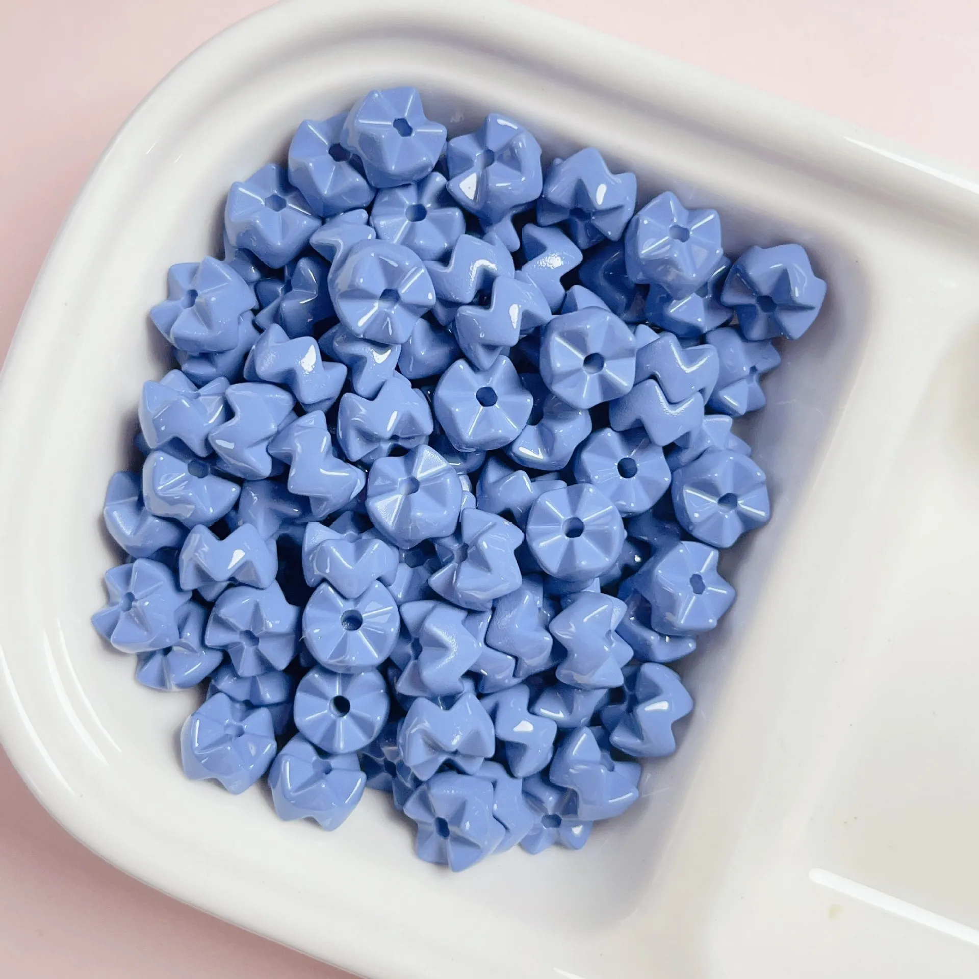 Color paint stacking beads 30pcs/bag diy handmade accessories Building Blocks beads necklace jewelry acrylic loose beads 8mm